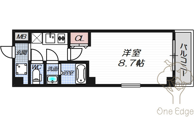 天川INN梅田東の間取り