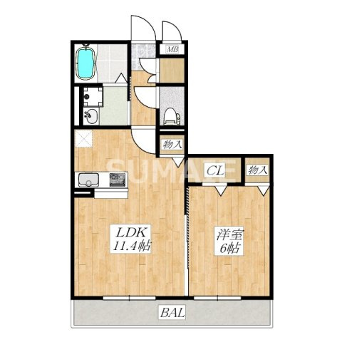Ｄ-ｒｏｏｍ西本郷の間取り|使いやすい間取りです☆