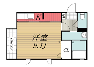 【間取り】 | ルシェルクレール　F