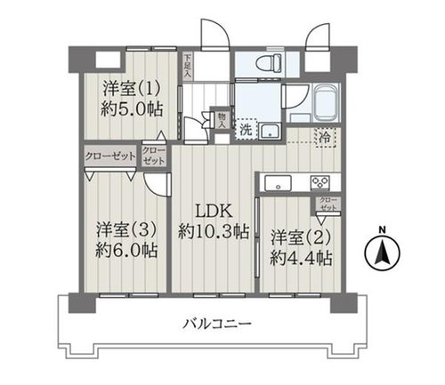 【間取り】 | ライオンズマンション海老名第2