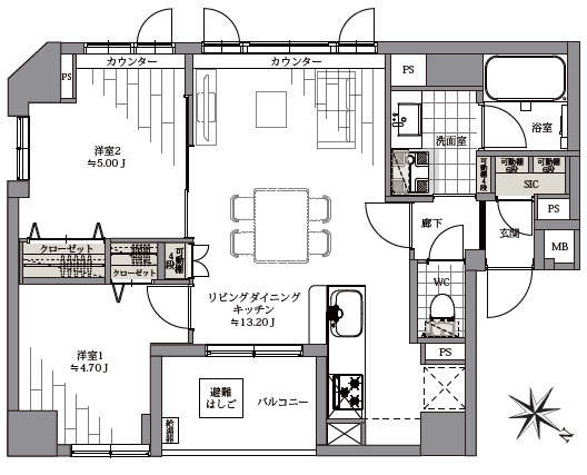 BELISTA日本橋小伝馬町の間取り