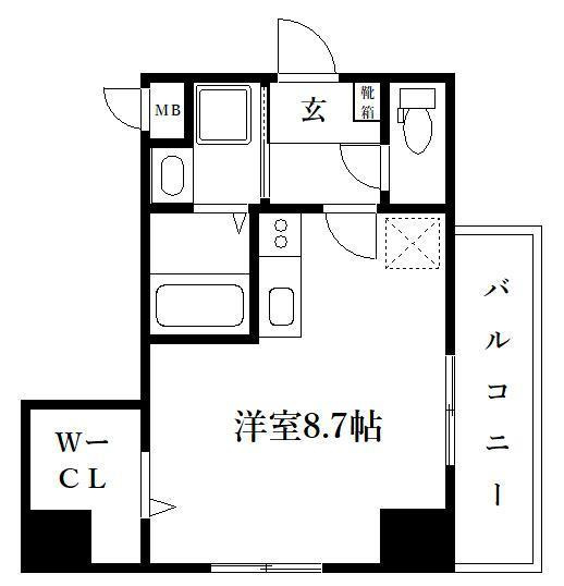 【間取り】 | グランパーク平尾II901