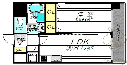CHEZ CLARAの間取り