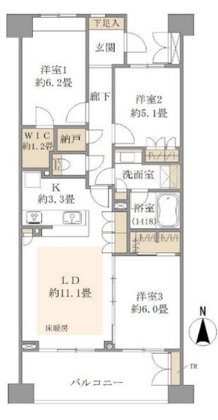 グランヒルズ東陽町の間取り