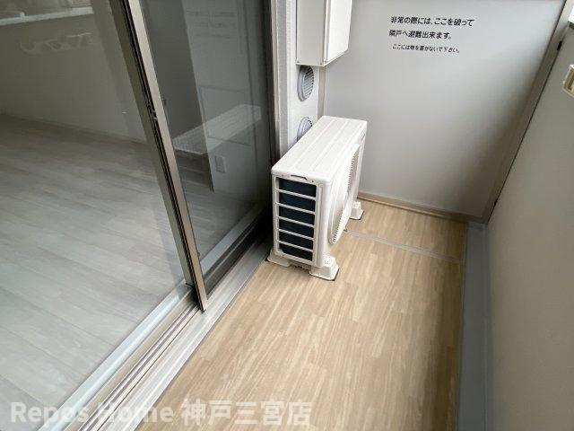 エスリード神戸三宮ラグジェのバルコニー
