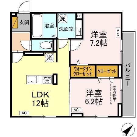 D-ROOM君塚ⅠAの間取り