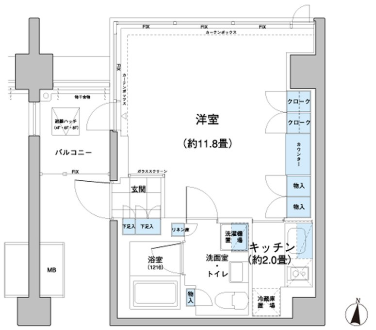 ガーデニエール砧レジデンスの間取り