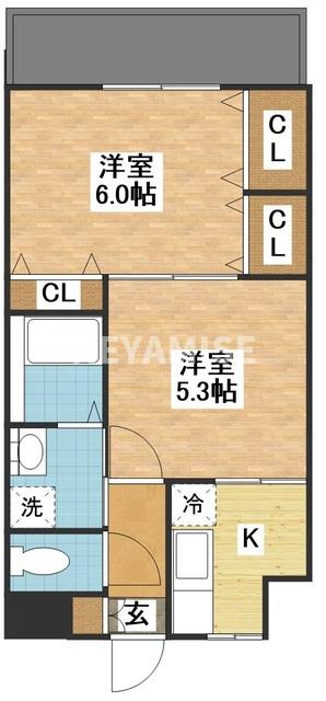 ステートリーマンション鷲崎の間取り