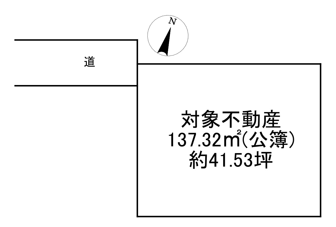 -三丁目不動産-　寄居町桜沢　売土地の土地図