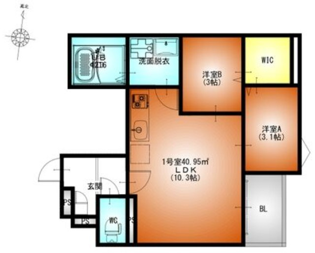 【間取り】 | REGALEST伝馬町南