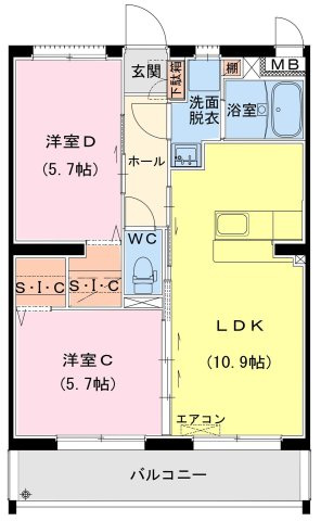 【間取り】 | (仮称)日向・曽根町3丁目61マンション | (仮称)日向・曽根町3丁目61マンションの間取り