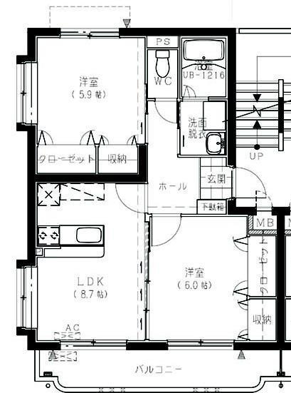【間取り】 | ハッピーヒルズII | ハッピーヒルズIIの間取り