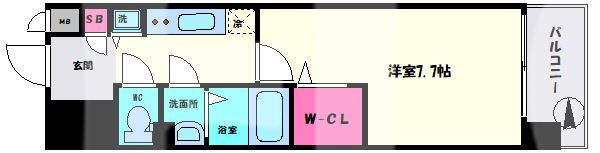 Luxe難波南の間取り|Luxe難波南　間取り