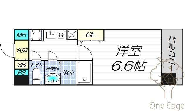 クリスタルグランツ東天満の間取り