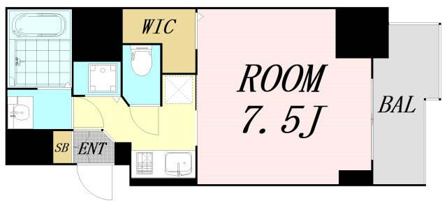 S-RESIDENCE谷町五丁目　仲介手数料無料の間取り