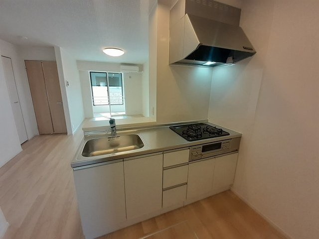 朝倉郡筑前町中牟田のアパートのキッチン|お料理しやすいキッチンです
