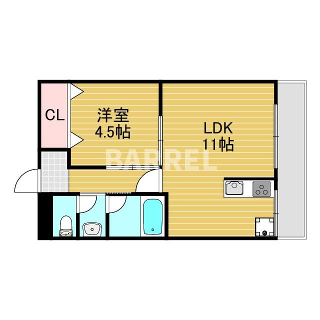 ウインドヒル三国の間取り