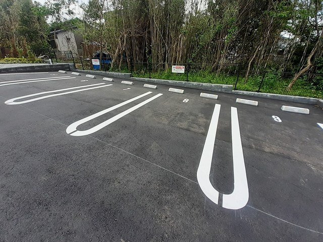 朝倉郡筑前町朝日のアパートの駐車場|駐車場です