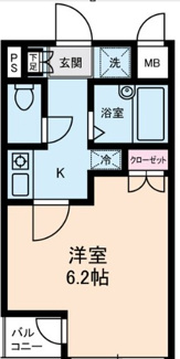 【間取り】 | ＬＵＭＩＥＬＥ　Ｓ・ＫⅡ | 間取りです。