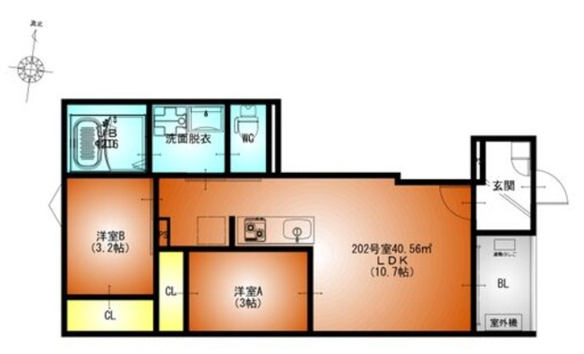 【間取り】 | REGALEST伝馬町南