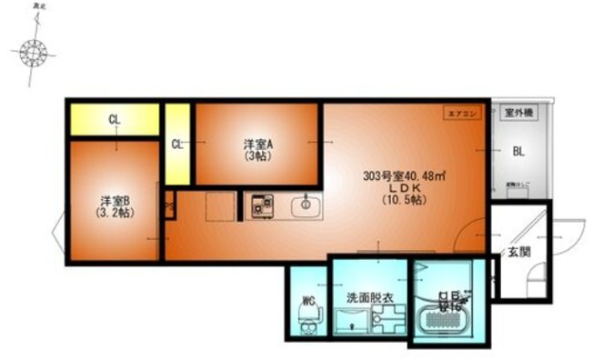【間取り】 | REGALEST伝馬町南