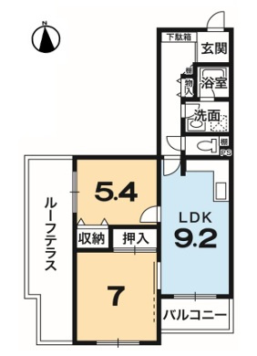 【間取り】 | K51408-ﾒｲｿﾞﾝ衣笠