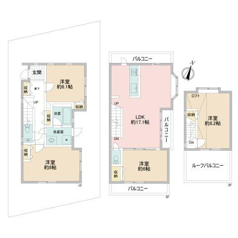 【間取り】 | 大蔵6丁目戸建