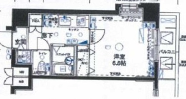 練馬区豊玉上２丁目の賃貸マンションの間取り