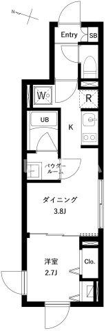 WHARF大井町westの間取り