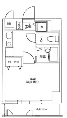 豊島区池袋３丁目の賃貸マンションの間取り