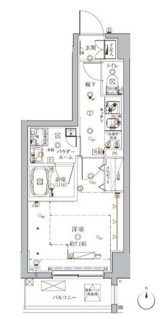 クレイシア入谷の間取り