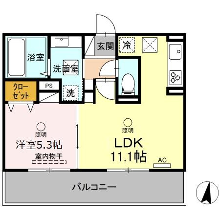 Lavie  belle(ラヴィ ベール)　A棟の間取り