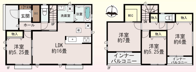 【間取り】 | 10/9値下げ☆前橋市六供町1丁目　新築A号棟