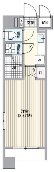 パワーハウスBSの間取り|間取りです。