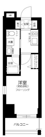豊島区西池袋５丁目の賃貸マンションの間取り