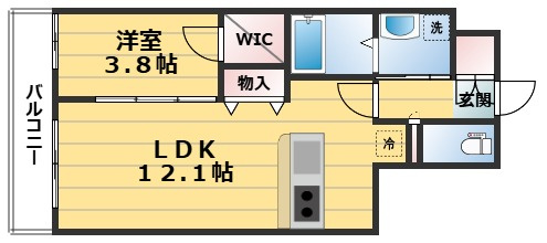 ウェルスクエア四条大宮NORTHの間取り