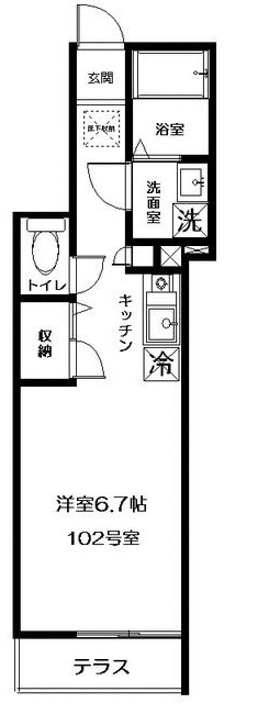 ドルチェ雑司が谷の間取り|間取りです。