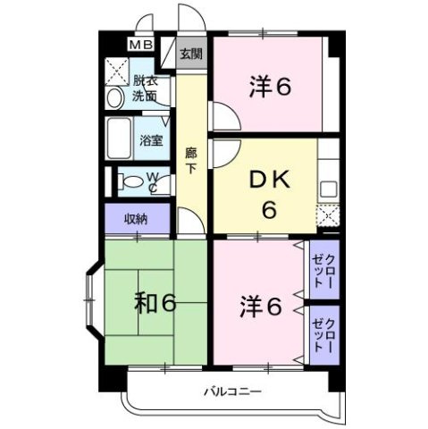 グレース江越の間取り