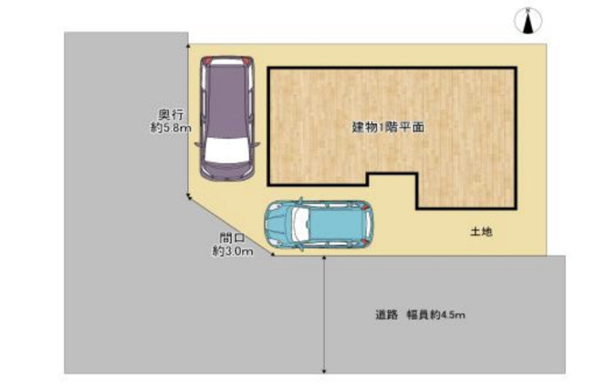 【区画図】 | 熊谷市柿沼　中古戸建