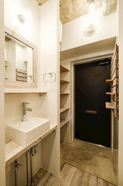 マンションアクロス西巣鴨の独立洗面台
