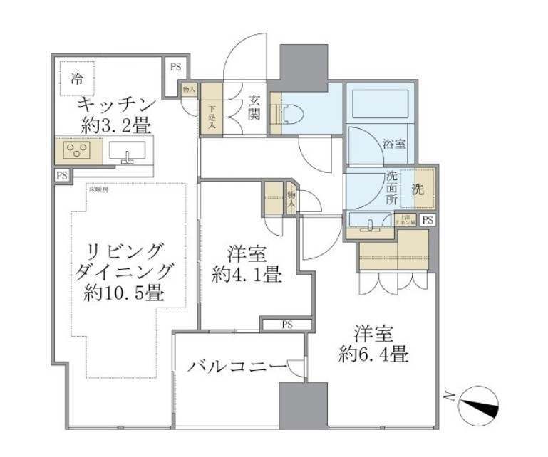 Ｂｒｉｌｌｉａ二番町の間取り