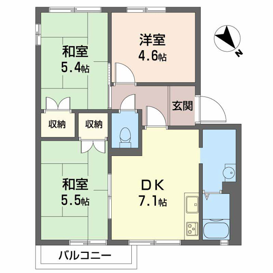 【間取り】 | パロアルト　Ａ棟