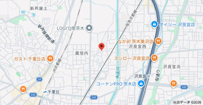 【地図】 | 丑寅２丁目アパート（０２８６１２１０１）