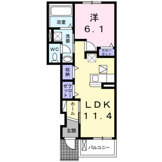 【間取り】 | ガーデンヒルズ　Ｍ