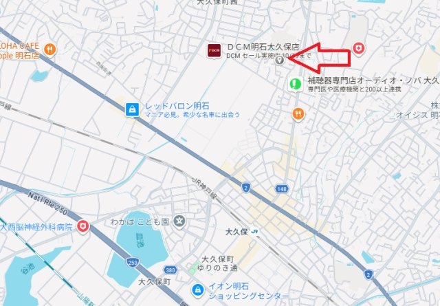 明石市大久保町大窪（上物付）土地の地図