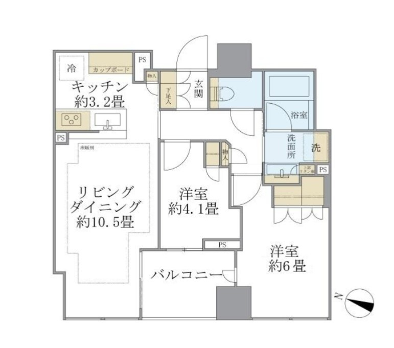 Ｂｒｉｌｌｉａ二番町の間取り