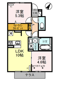 D-room大阪狭山市茱萸木の間取り