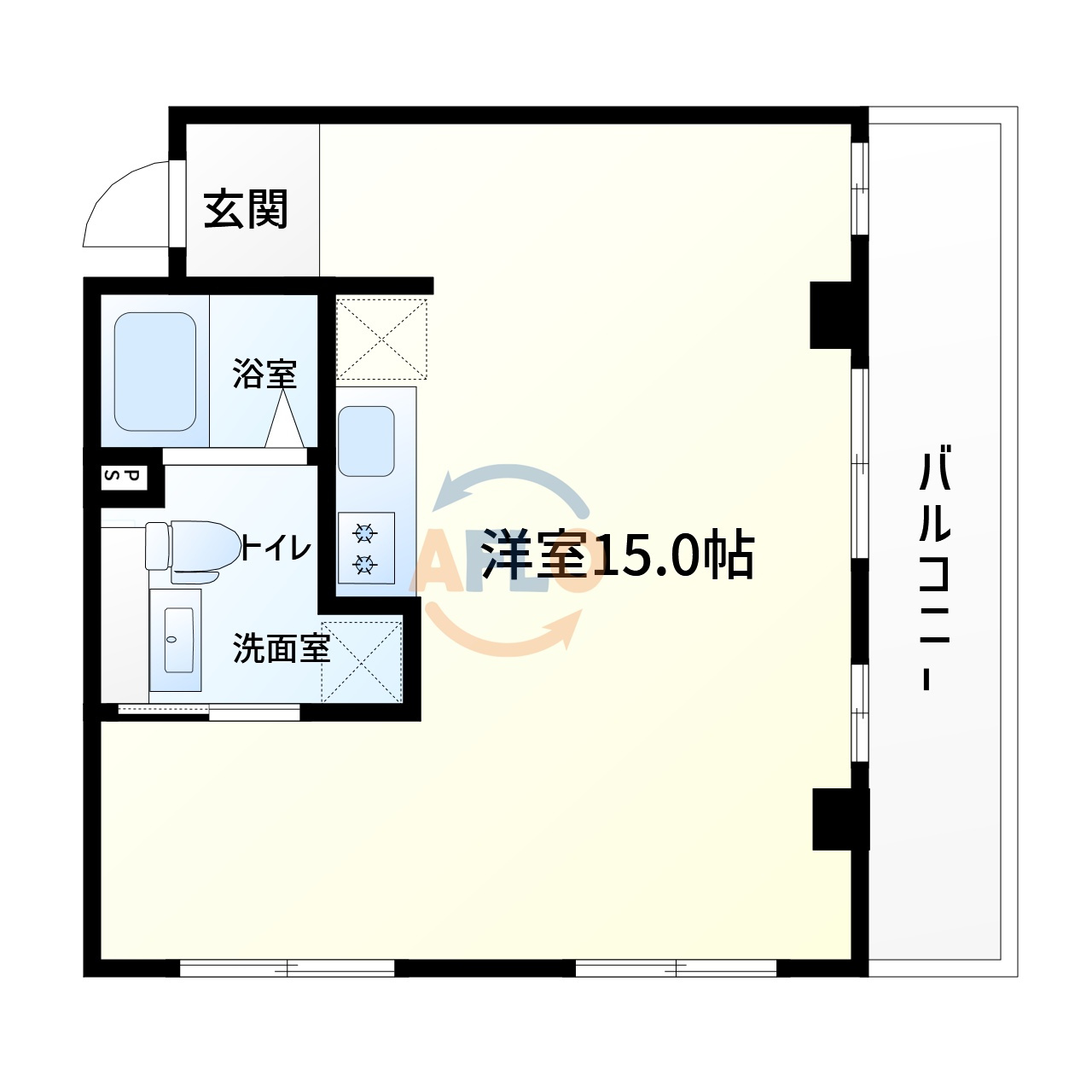 GARRET南堀江の間取り|ガレット南堀江　間取り