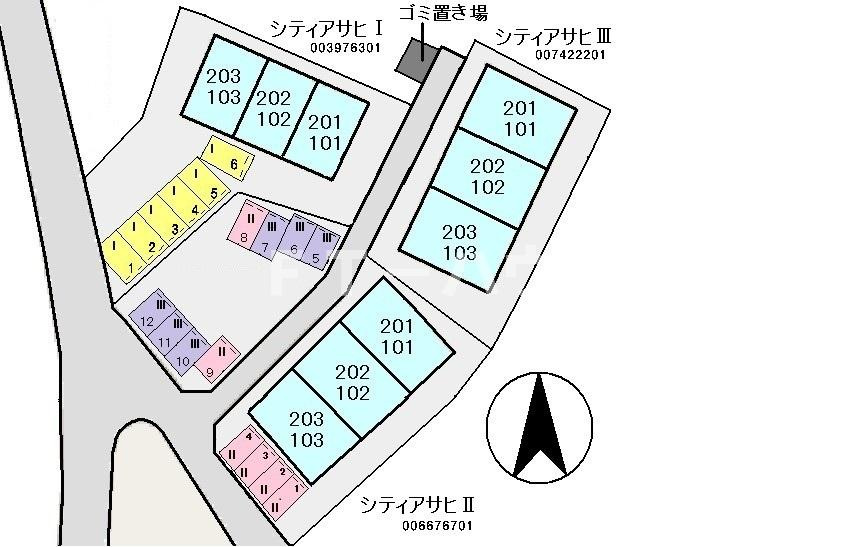シティアサヒⅡの駐車場|駐車場