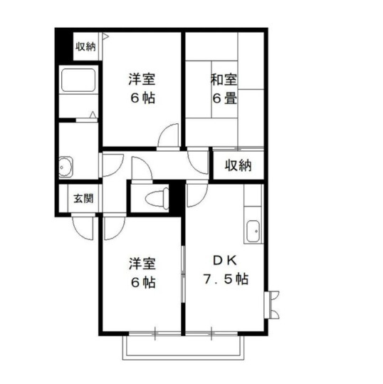 【間取り】 | ソレーユ　Ｃ棟
